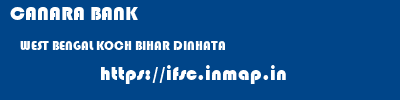 CANARA BANK  WEST BENGAL KOCH BIHAR DINHATA   ifsc code